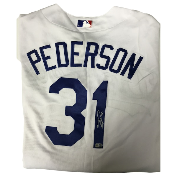 Joc Pederson Autographed Authentic Dodgers Jerse Joe Kelly jersey
