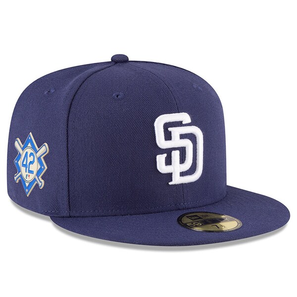 Men's San Diego Padres New Era Blue Jackie Robinso Realmuto jersey men
