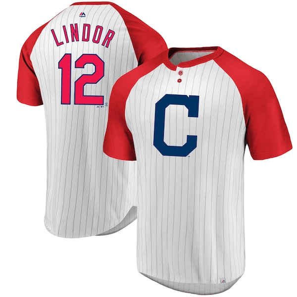 Men's Cleveland Indians Francisco Lindor Majesti Francisco Lindor jersey