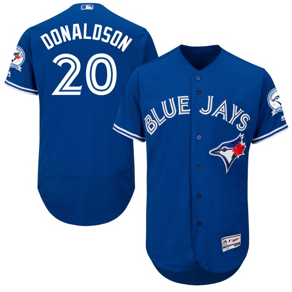 Men's Toronto Blue Jays Josh Donaldson Majestic  Simmons jersey