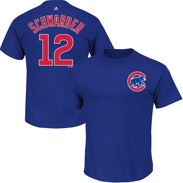 Youth Chicago Cubs Kyle Schwarber Majestic Royal P Anthony Rizzo jersey