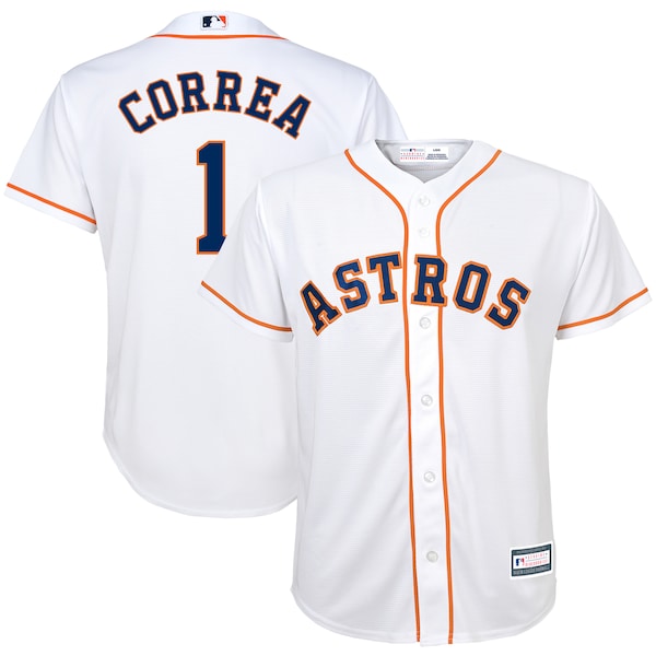 Youth Houston Astros Carlos Correa Majestic Whit custom mlb baby jerseys